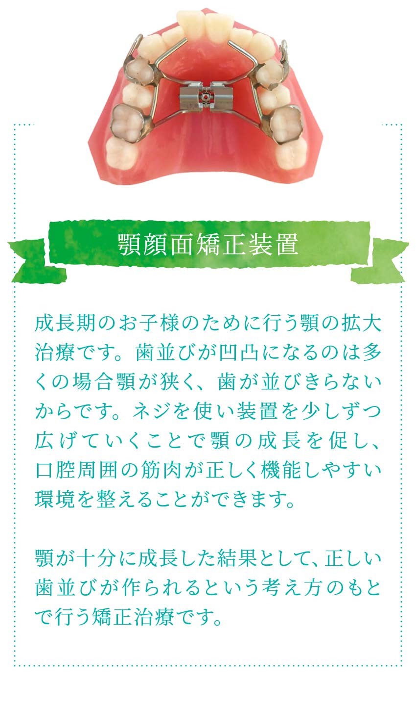 顎顔面矯正装置